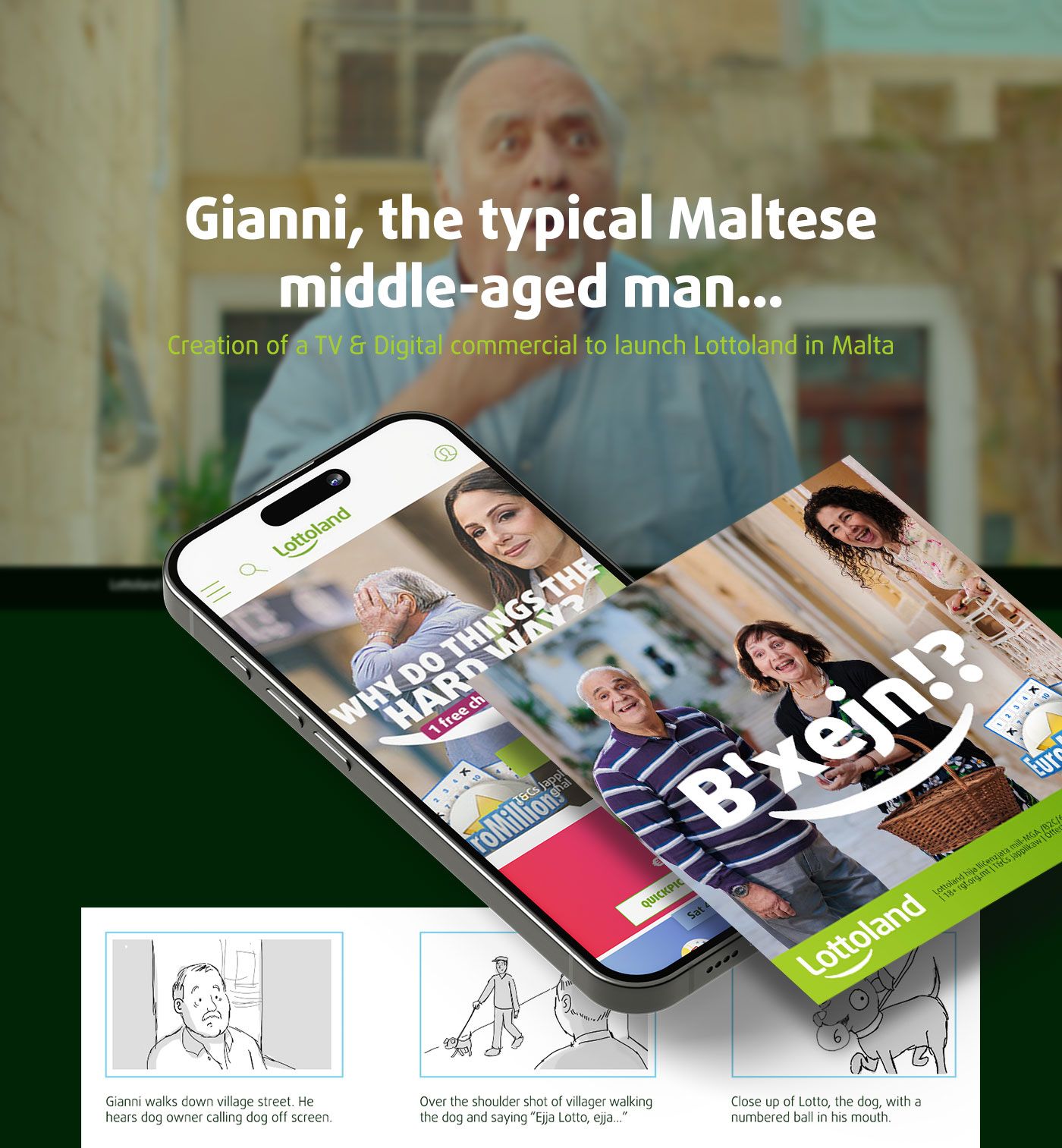 Gianni, the typical Maltese middle-aged man...
